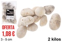 Piedra decorativa blanca 3-5 cm (2 kg)