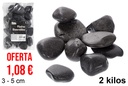 Pietra decorativa nera 3-5 cm (2 kg)