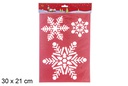 Modello fiocco di neve natalizio 30x21 cm