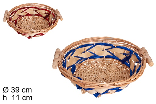 [114564] Assorted colors Christmas basket 39 cm 