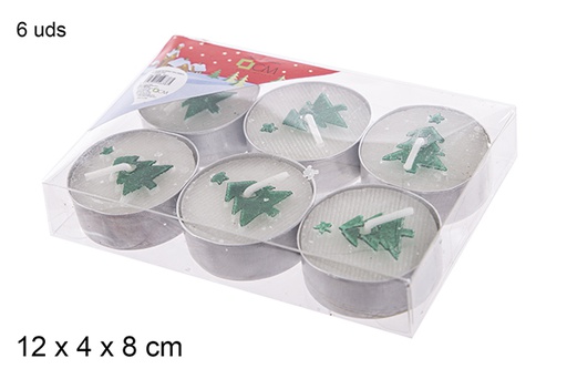 [114638] 6 velas navidad dec.árbol navidad