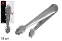 Pinza para hielo acero inoxidable 19 cm