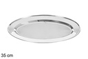 Bandeja ovalada acero inoxidable 35 cm