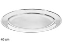 Bandeja ovalada acero inoxidable 40 cm