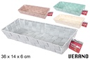 Cesta nylon colores Verano 36x14x6 cm