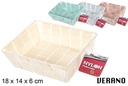 Cesta nylon colores Verano 18x14x6 cm