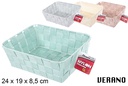 Cesta nylon colores Verano 24x19x8,5 cm