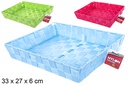 Cesta nylon colores surtidos 33x27 cm