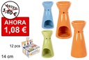 Quemador cerámica alto colores surtidos 14 cm