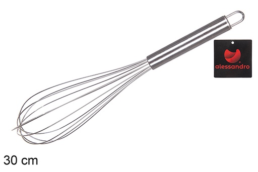 [114778] Fouet en acier inoxydable 30 cm