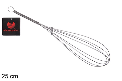 [114781] Fouet acier inoxydable Spring 25 cm