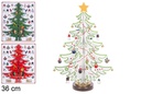 Árbol Navidad de madera decorado color surtido 36 cm