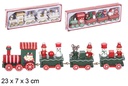 Tren de madera navideño color surtido 23x7 cm