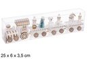 Tren de madera navideño colores caja PVC 25x6x3,5 cm