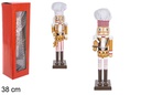 Quebra-nozes madeira chef decorado Natal modelo sortido 38 cm