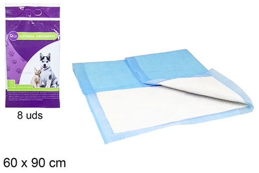 [115000] 8 absorbent pet mats 60x90cm