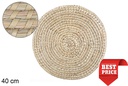 Salvamantel seagrass cosido palma 40 cm