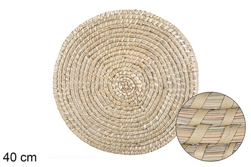 [115005] Palm sewn seagrass trivet 40 cm
