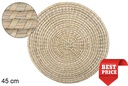 Salvamantel seagrass cosido palma 45 cm