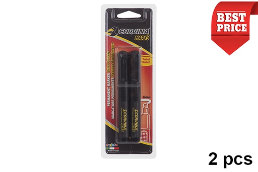 [205839] Pack 2 black markers