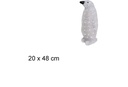 Pingouin en acrylique avec LED blanche 20x48 cm