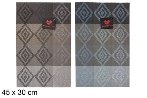 [113299] Mantel individual lavable rombos 45x30 cm