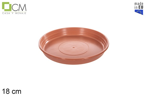 [115076] Assiette pot en terre cuite Olimpic 18 cm