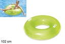 Flotador hinchable brillo Diamante verde 102 cm