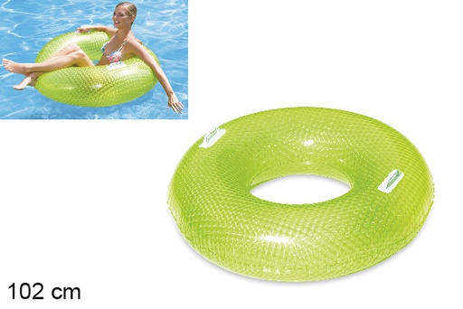 [115179] Green Diamond glitter inflatable float 102 cm