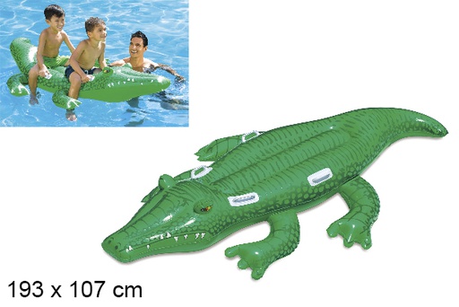 [115183] Tapis gonflable crocodile avec poignée 1,93x1,07 cm