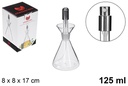 Aceitera cristal con tapón pulverizador 125 ml