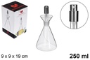 Aceitera cristal con tapón pulverizador 250 ml