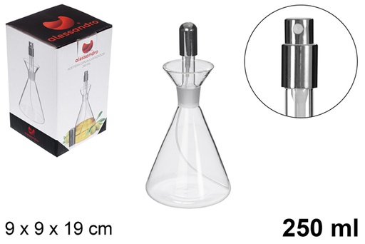 [115252] Oliera in vetro con tappo a spruzzo 250 ml