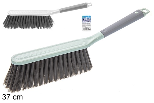 [115268] Brosse de nettoyage avec manche de couleur assortie 37 cm