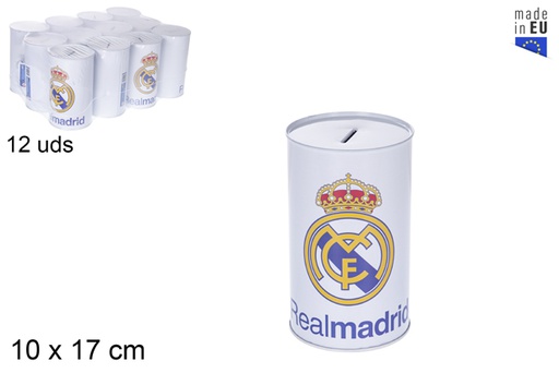 [115304] Metal piggy bank Real Madrid 10x17 cm