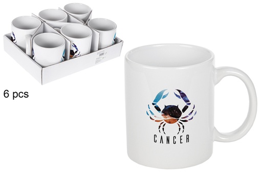 [115316] White Cancer ceramic mug