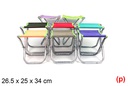 Taburete plegable colores surtidos 26,5x25 cm