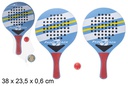 Rectangular beach racket set decorated Padel Beach