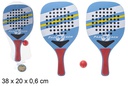 Juego paletas playa rectangular decorado Padel Beach