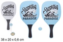 Juego paletas playa rectangular decorado Paradise