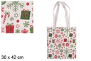 Bolsa tela Navidad decorad. Oferta