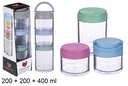 Torre de 3 botes 200+200+400 ml