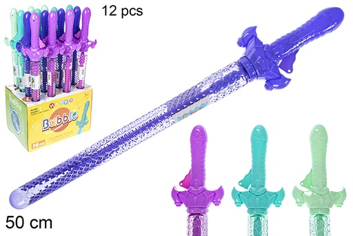 [115529] Épée à bulles couleurs assorties 50 cm