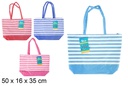 Bolsa playa decorada colores surtidos 50x16 cm