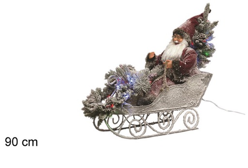 [047936] Papa noel en trineo 30x70x60cm