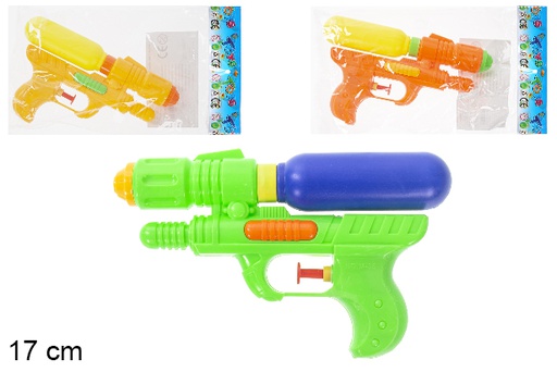 [115569] Pistolet à eau coloré 17 cm