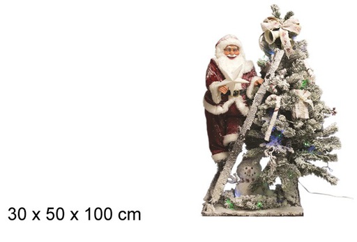 [047937] Santa Claus and tree 30x50 cm