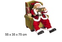 Papa Noel sentado en sillón 55x35 cm