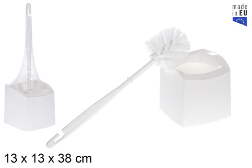 [115684] Escobillero wc blanco