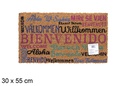 Felpudo coco Bienvenido 30x55 cm